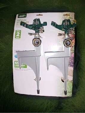 2-pack ORBIT Impulse Lawn Sprinklers 6500 sq ft area 56355-03, 1113 NEW